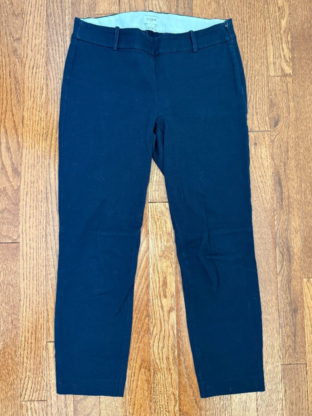 J.Crew Stretch Pants ・Slim Blue ・Ankle Length ・Size 4・Side Zip RN77388